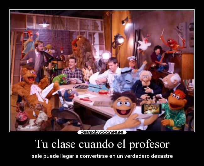 Tu clase cuando el profesor - sale puede llegar a convertirse en un verdadero desastre