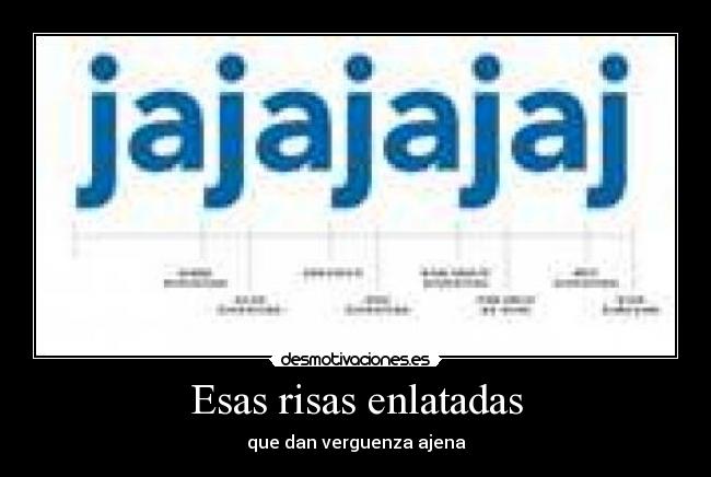 Esas risas enlatadas - que dan verguenza ajena