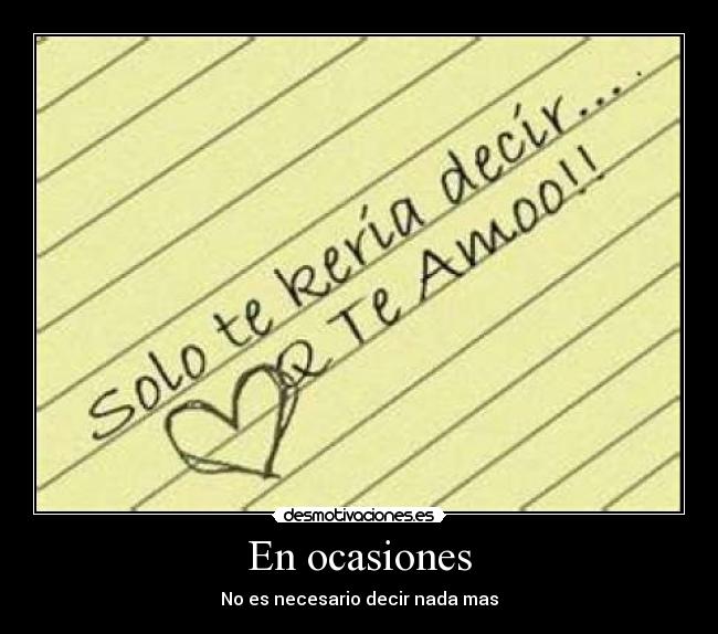 En ocasiones - 