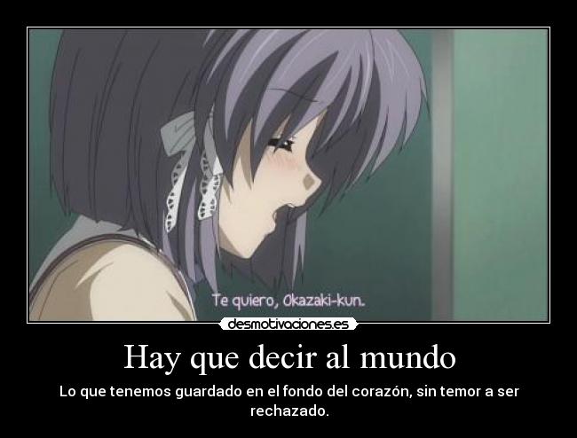 Hay que decir al mundo - 