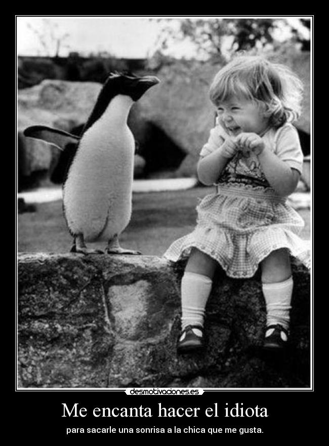 Me encanta hacer el idiota -