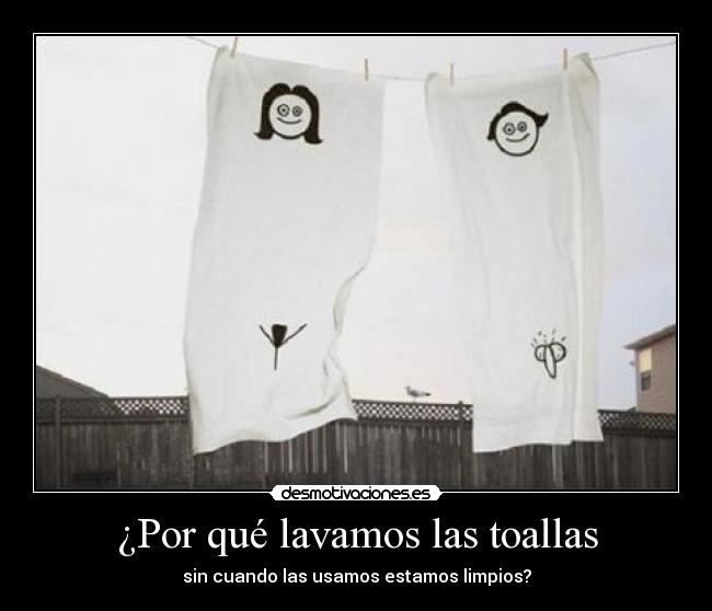 ¿Por qué lavamos las toallas -