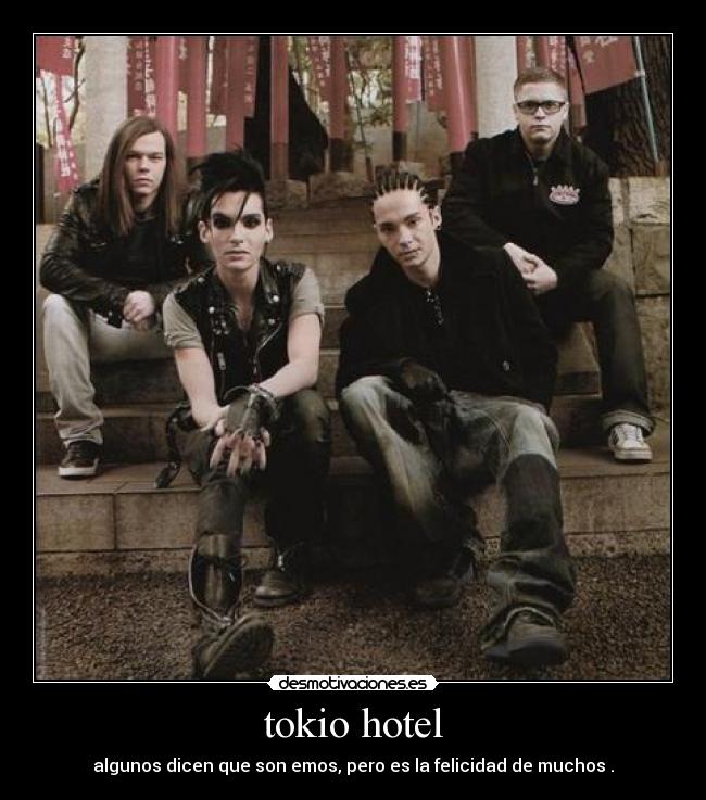 tokio hotel - algunos dicen que son emos, pero es la felicidad de muchos .