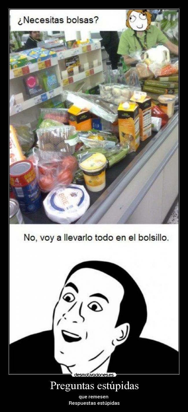 carteles preguntas estupidas desmotivaciones