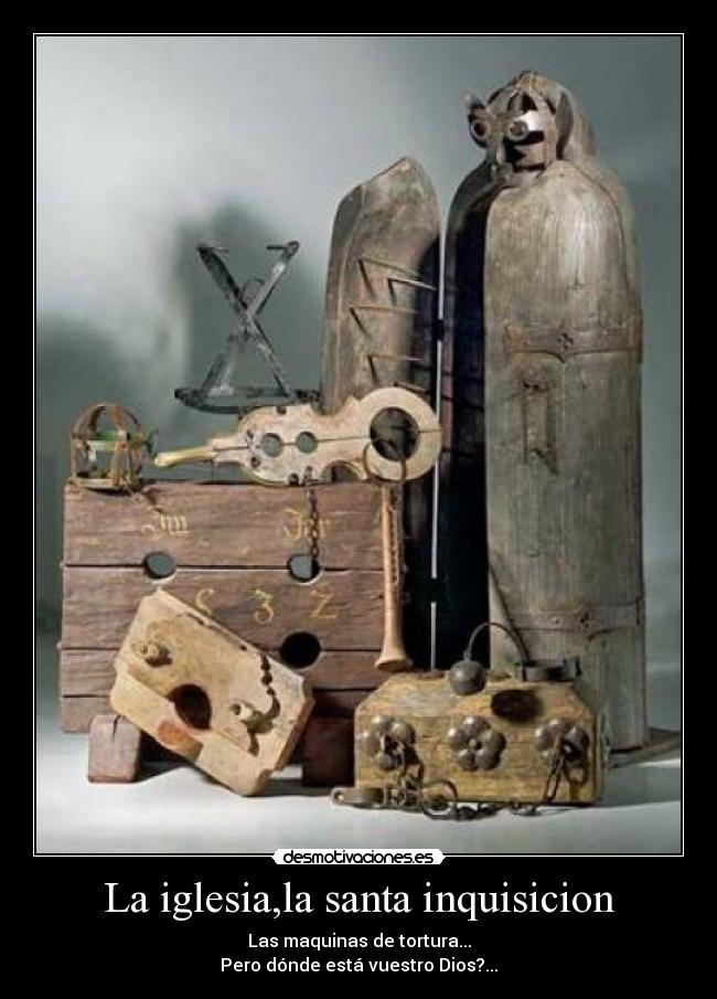 carteles santa inquisicion iglesia catolica otaku desmotivaciones