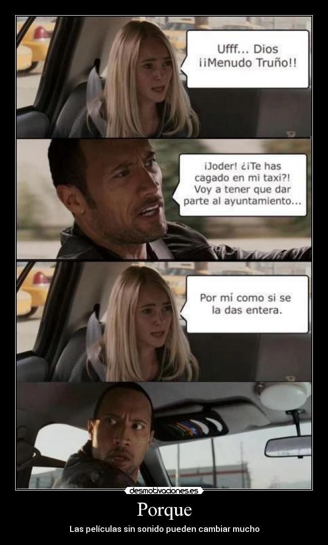 Porque - Las películas sin sonido pueden cambiar mucho