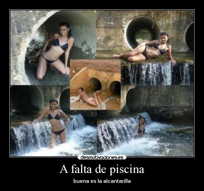 A falta de piscina -