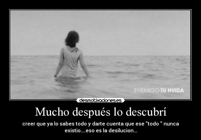 Mucho después lo descubrí - 