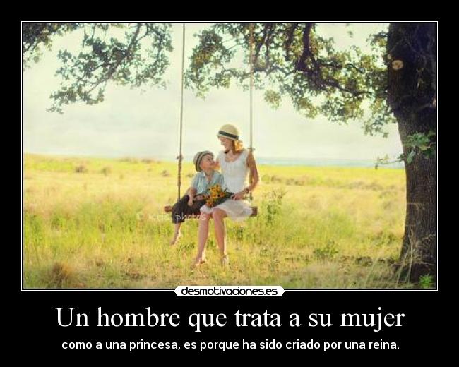 Un hombre que trata a su mujer -