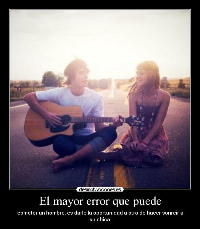 El mayor error que puede -