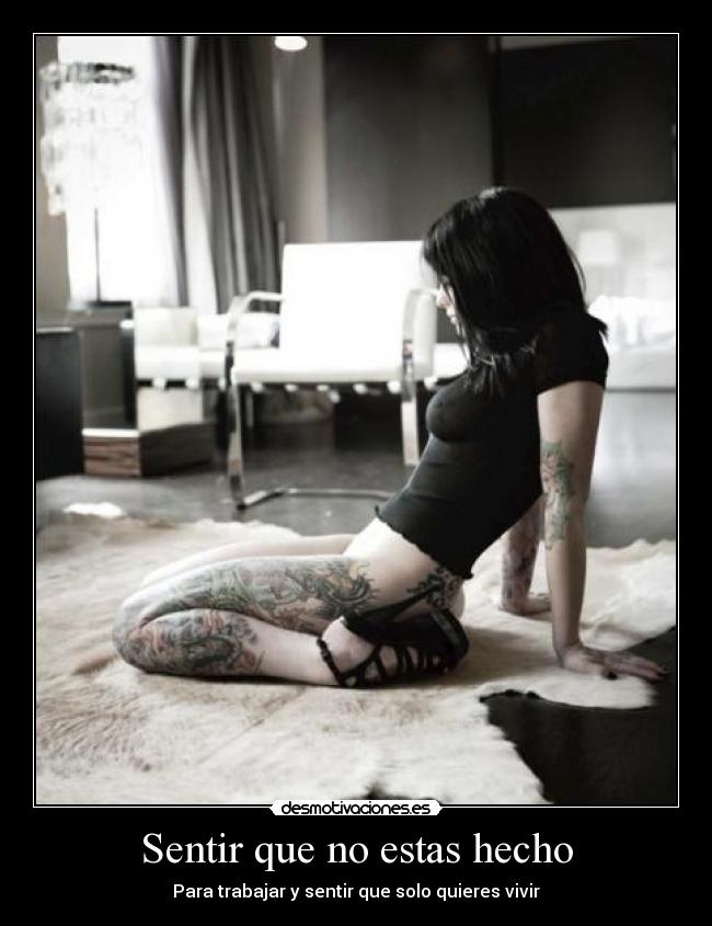 Sentir que no estas hecho - 