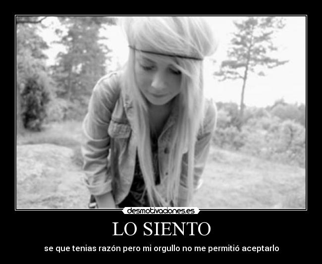 LO SIENTO -