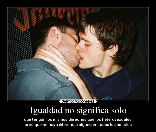 Igualdad no significa solo - 