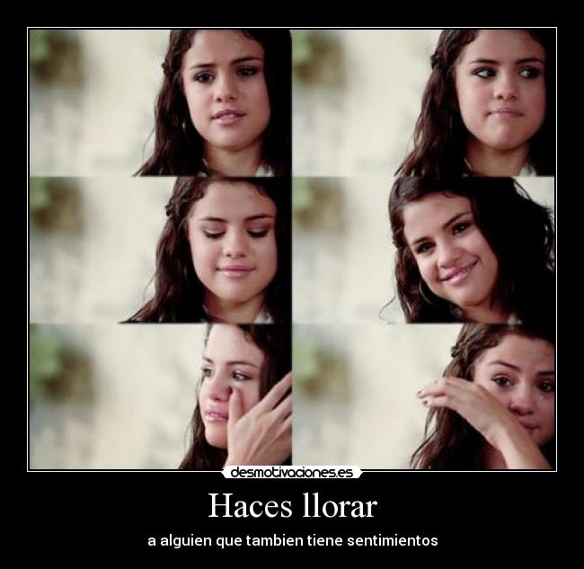 carteles llorar selena gomez desmotivaciones