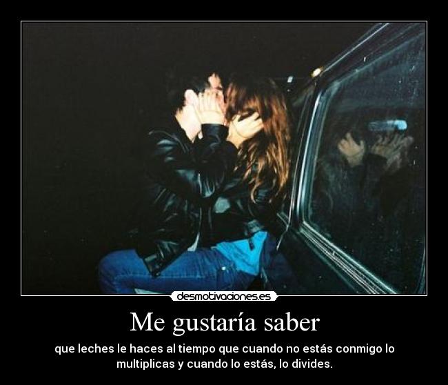 Me gustaría saber -