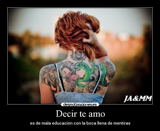 Decir te amo -