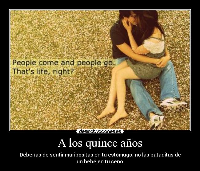 A los quince años -