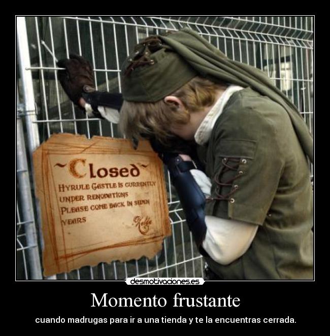 Momento frustante -
