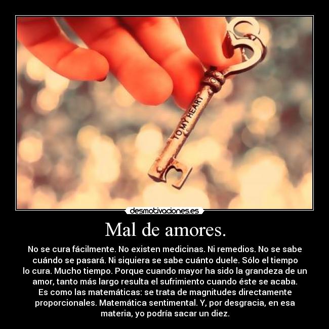 Mal de amores. - 