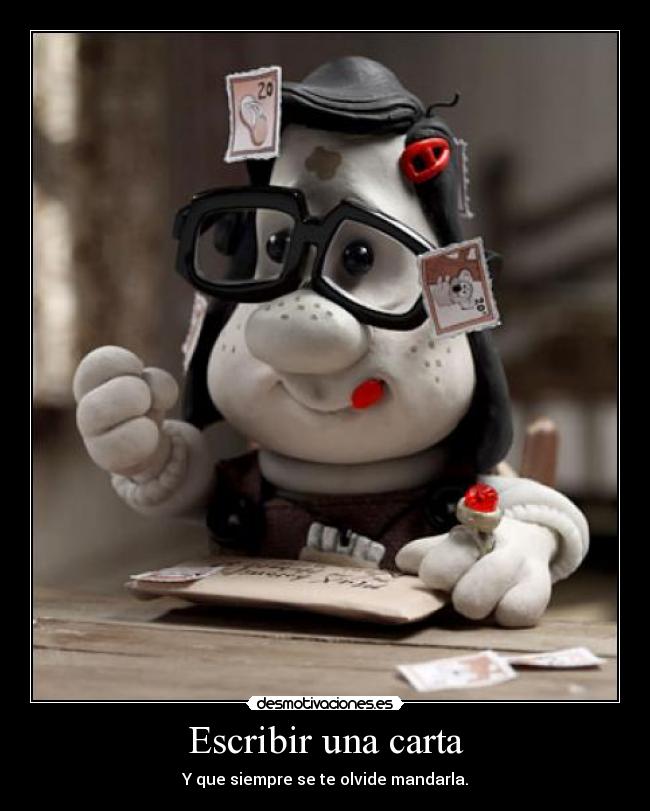 carteles escribir una carta desmotivaciones