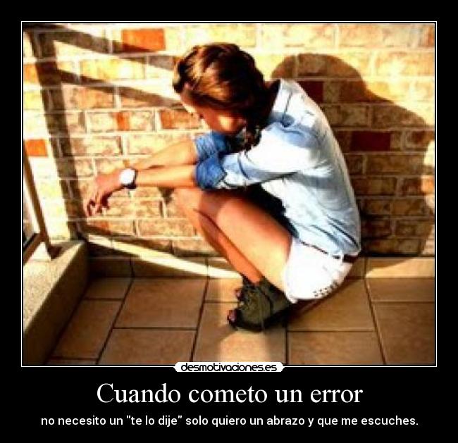 Cuando cometo un error - 