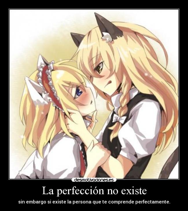 La perfección no existe -