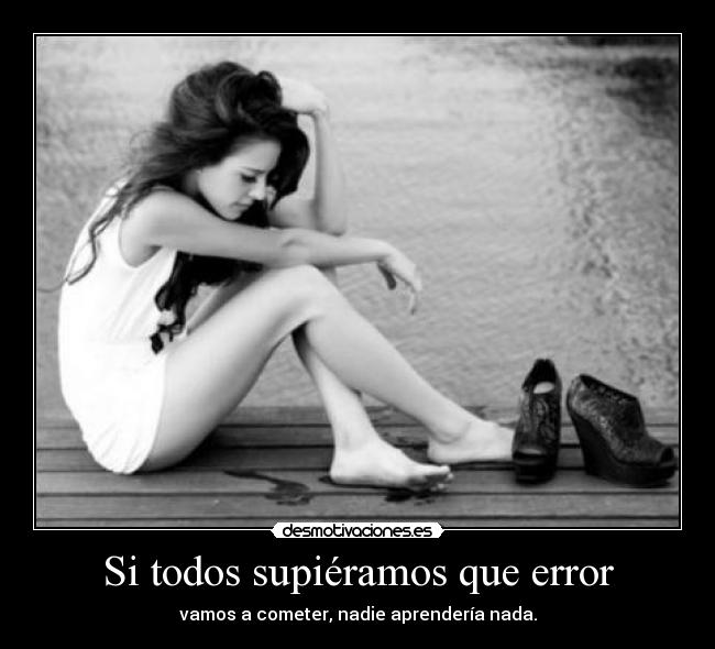 carteles saber error nada aprender pink desmotivaciones