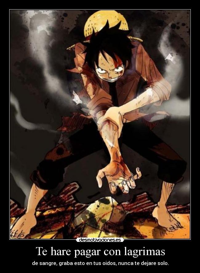 carteles one piece luffy frase its war mblaq anime kpop desmotivaciones