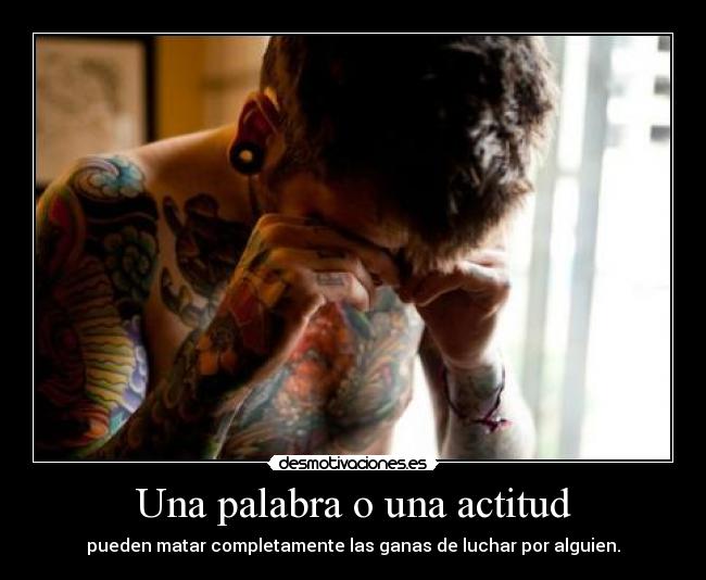 Una palabra o una actitud -