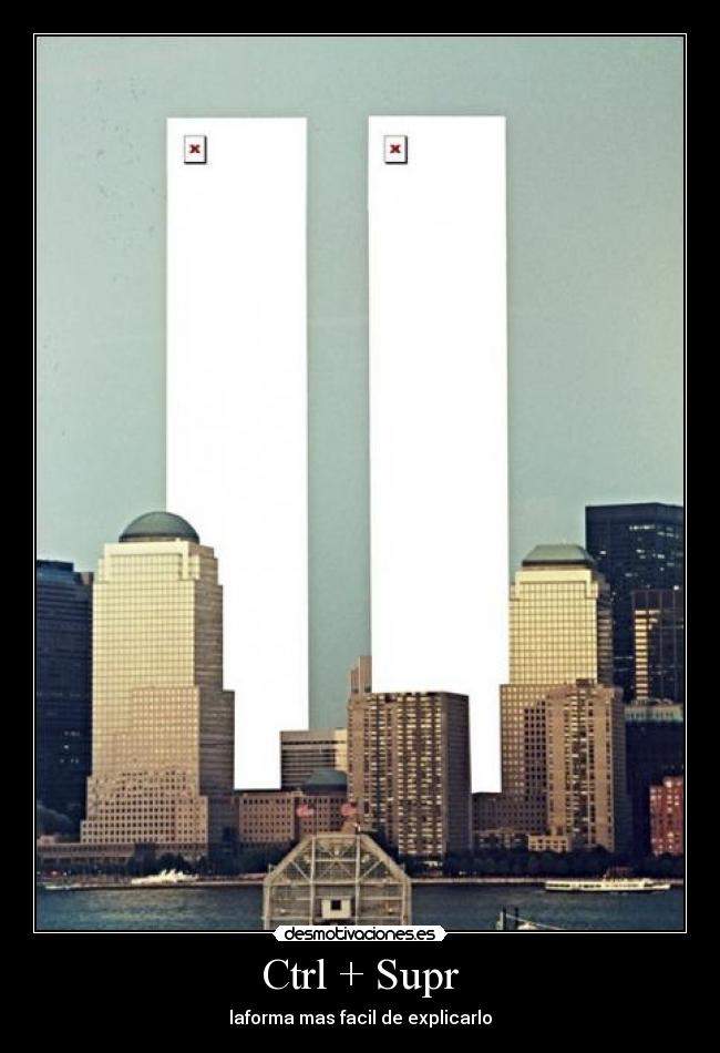 Ctrl + Supr - laforma mas facil de explicarlo