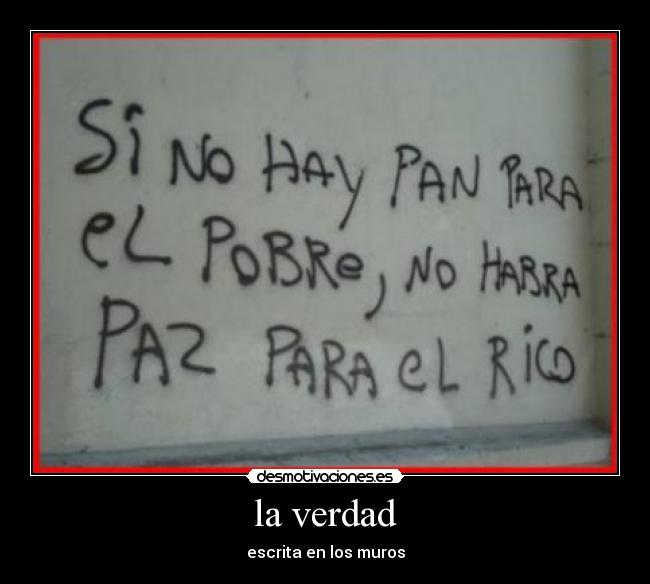 la verdad - escrita en los muros