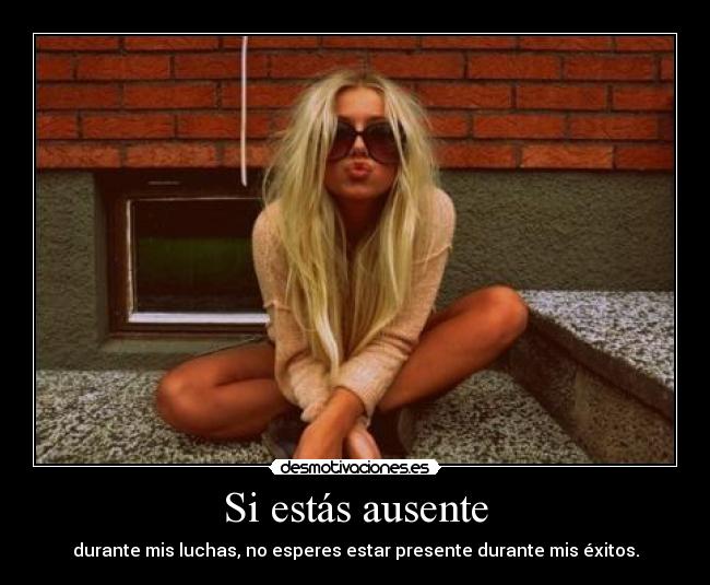 Si estás ausente - 