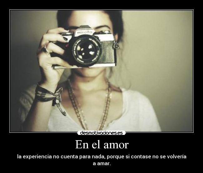 En el amor -