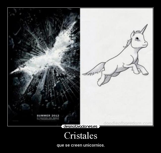 Cristales - que se creen unicornios.