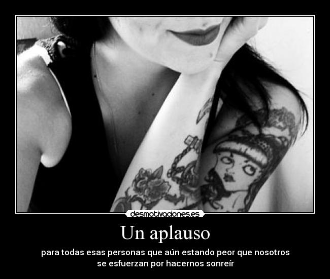 carteles alexnico perdona tattooed girl smiling omg desmotivaciones