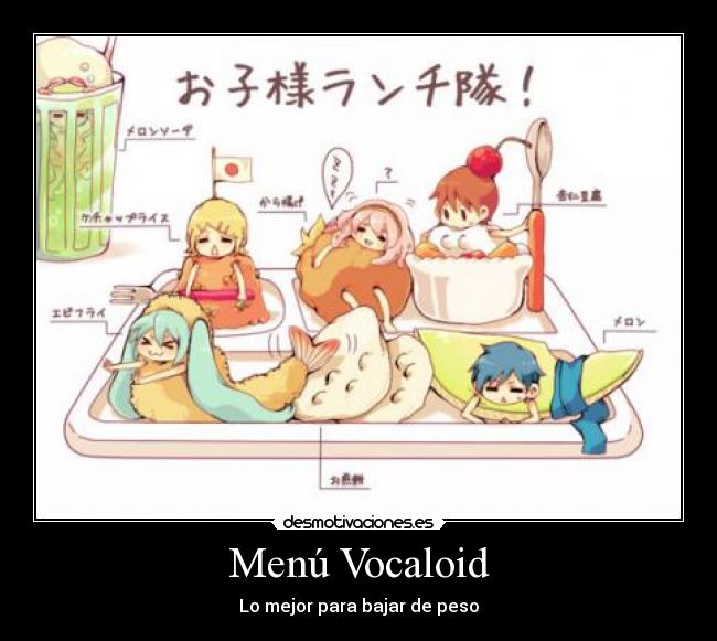 Menú Vocaloid -