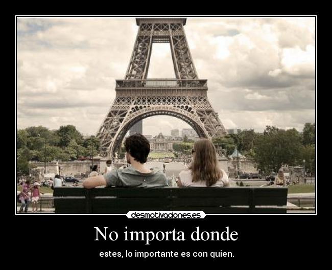 No importa donde - 