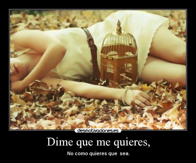 Dime que me quieres, - 