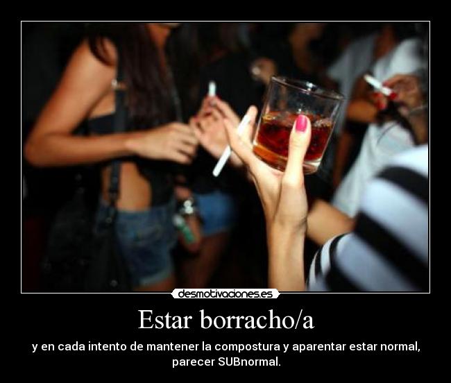 Estar borracho/a - 