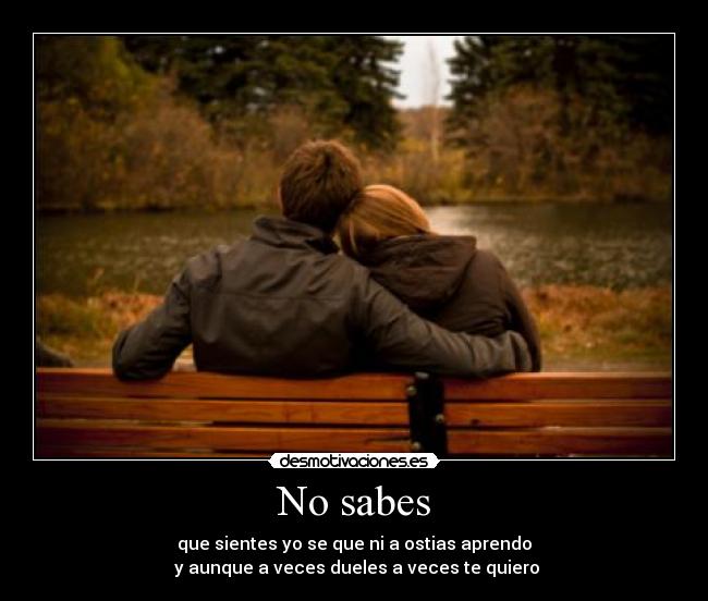 No sabes - 