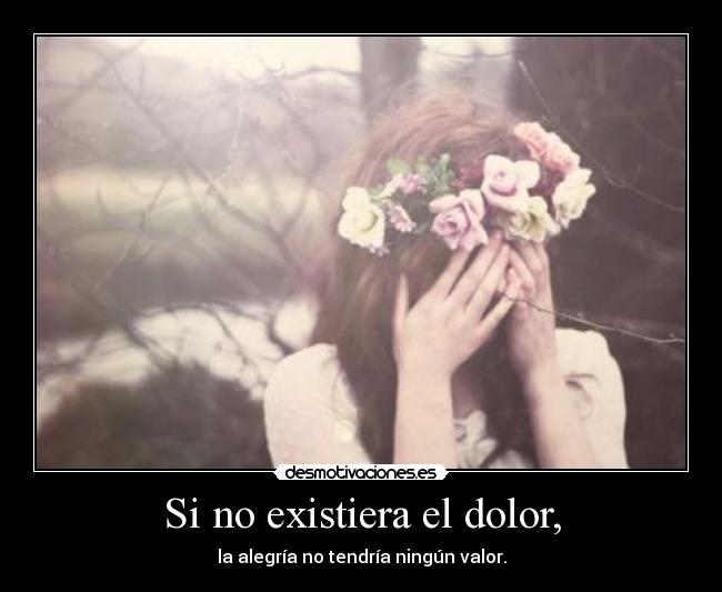 Si no existiera el dolor, -