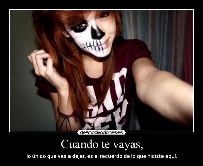 Cuando te vayas, - 