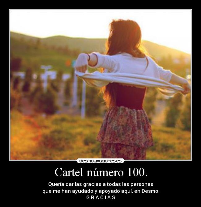 Cartel número 100. - 