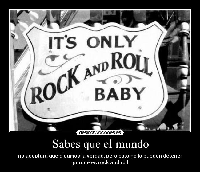 Sabes que el mundo -