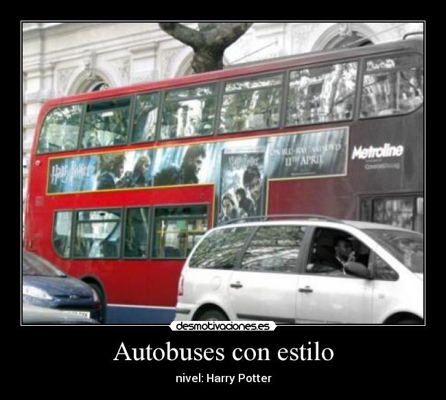 Autobuses con estilo - nivel: Harry Potter