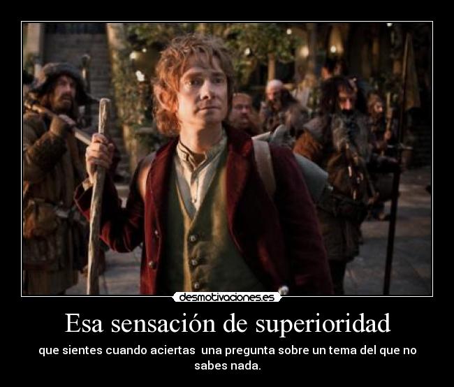 Esa sensación de superioridad - 