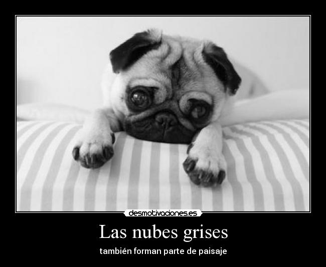 Las nubes grises - también forman parte de paisaje