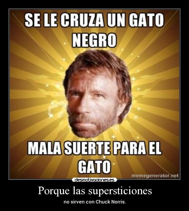 Porque las supersticiones -