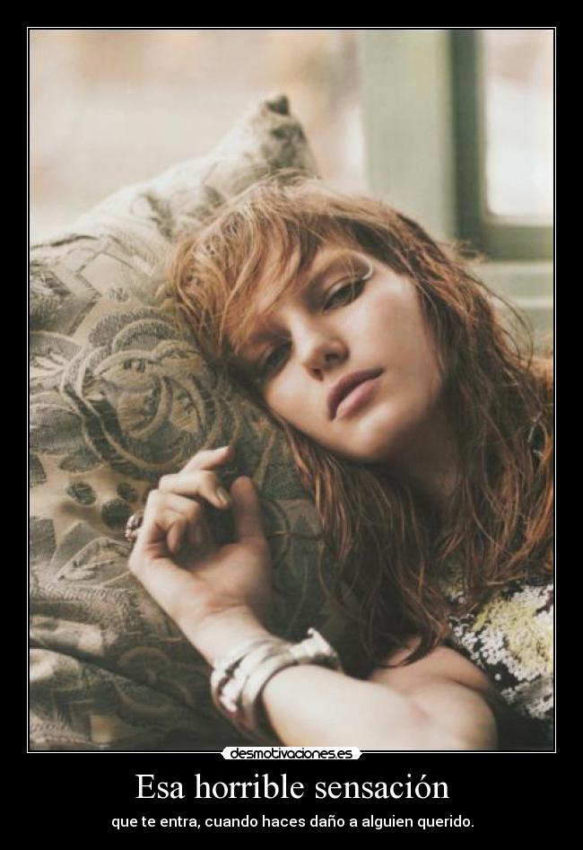 Esa horrible sensación -