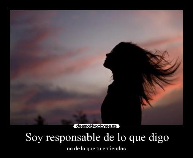 Soy responsable de lo que digo - 